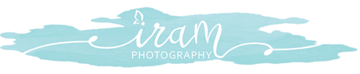 Teal Watercolor Logo Iram Photography